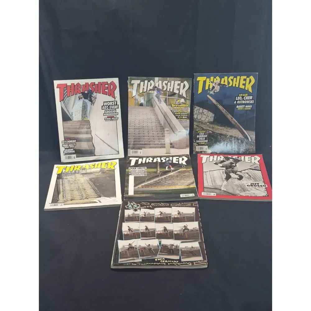 Thrasher Skateboarding Magazine Lot 7 2020 Vintage Magazines.. Skateboard